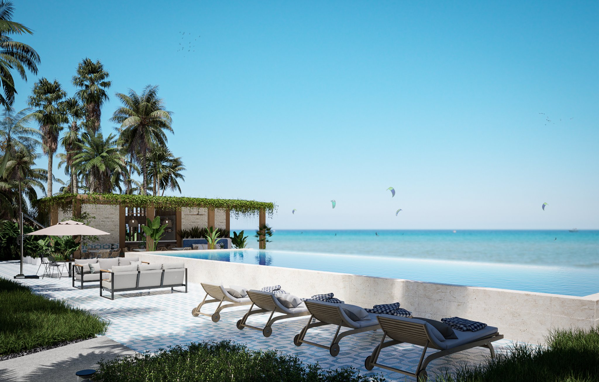 casas vacacionales y villas - W2Q Cabarete Beachfront condos - 3HAB  2