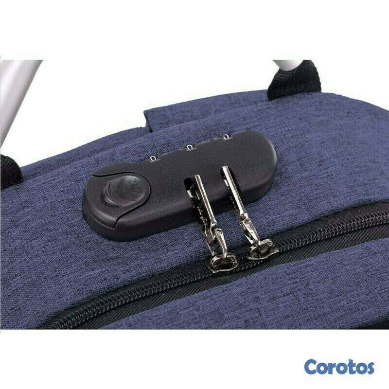carteras y maletas - Mochila antirrobo impermeable con puerto de carga USB y audífonos.  4
