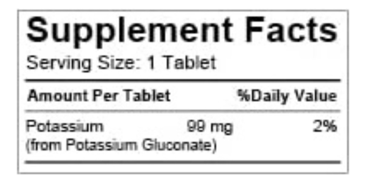 Salud y Equipamiento Médico - Potasio 250 Tab Simply Natural 1