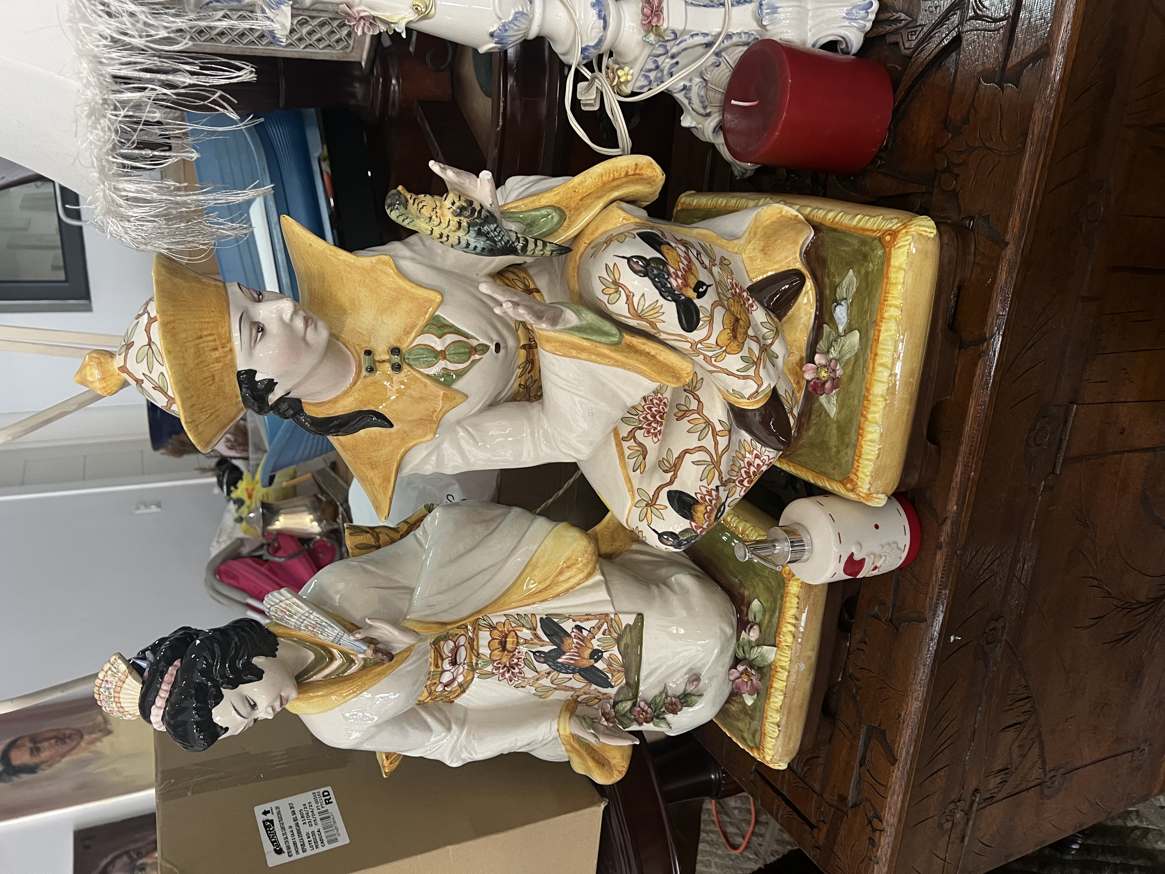 decoración y accesorios - Lámparas de colección japonesa en porcelana 0