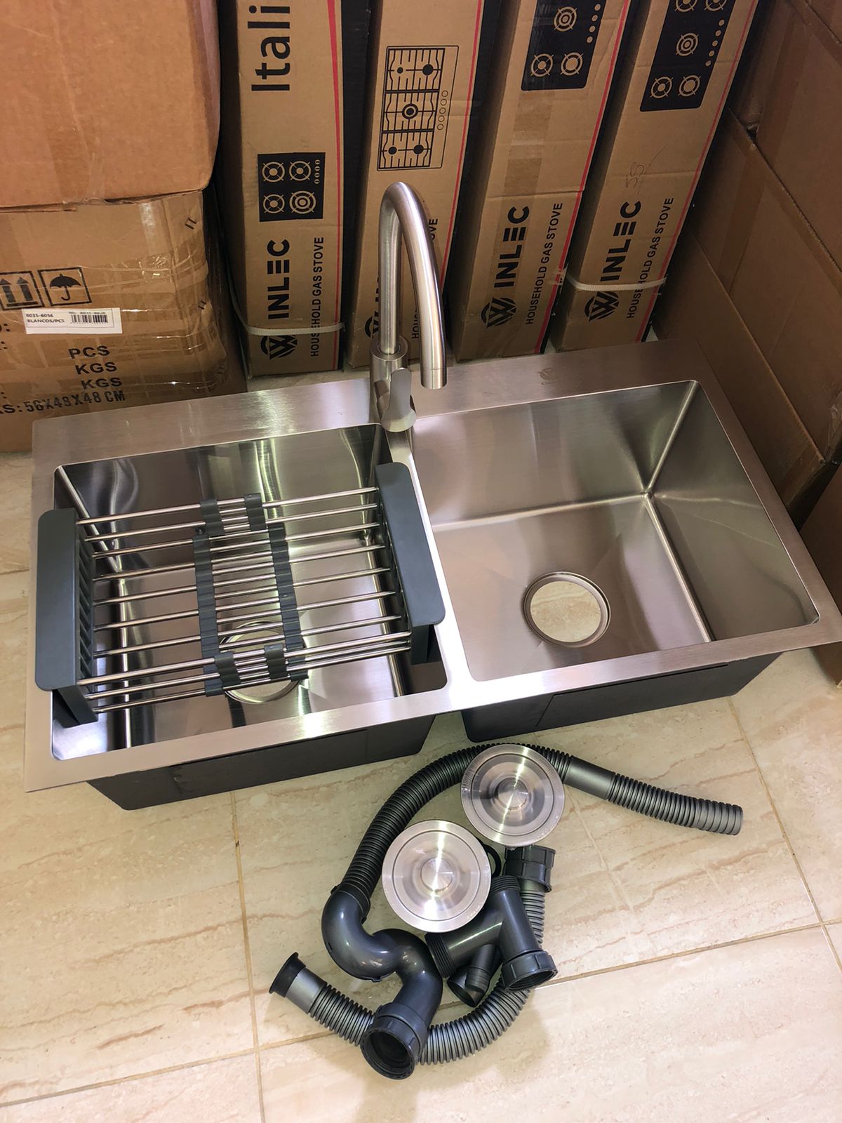 cocina - Fregadero en acero inoxidable  0