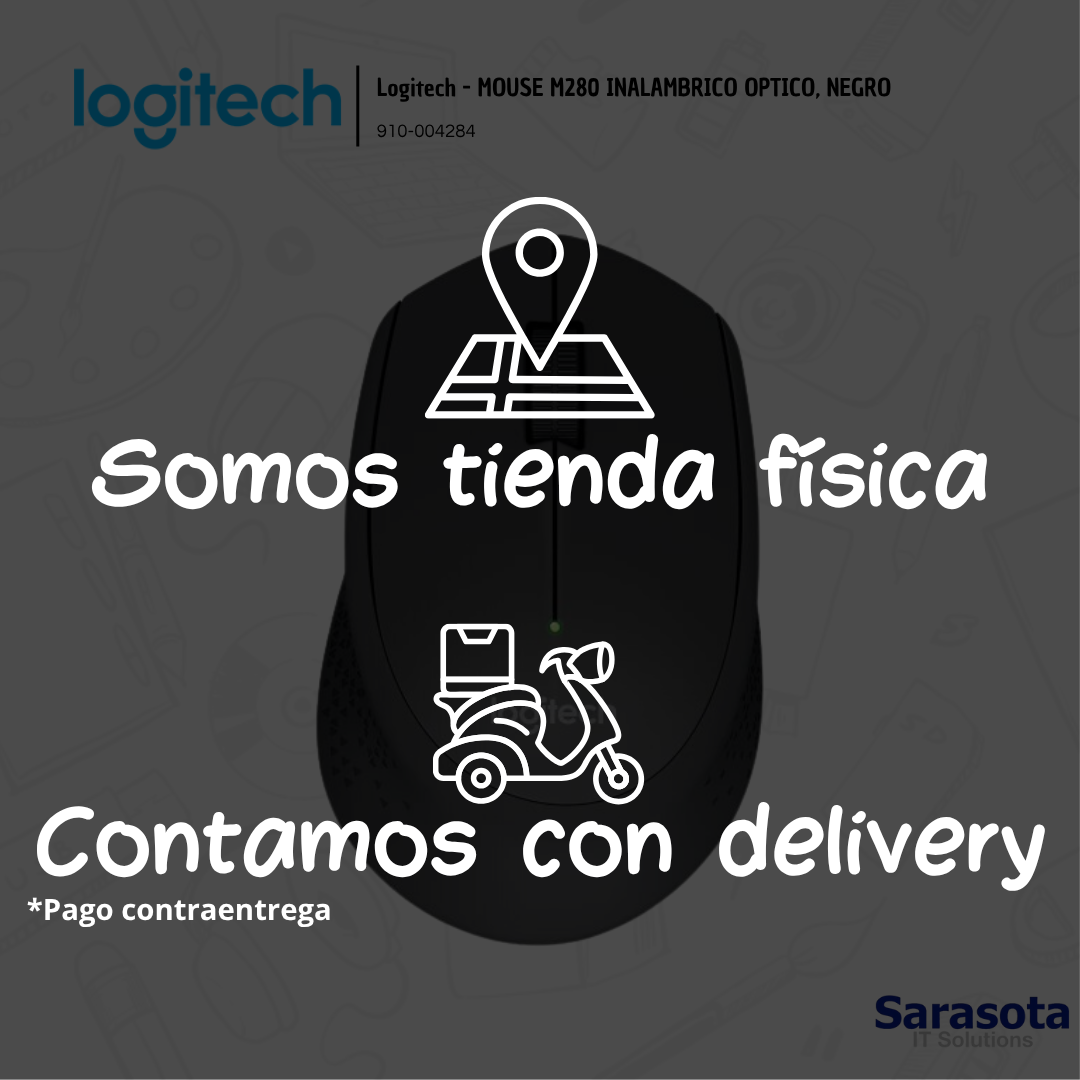 accesorios para electronica - Logitech - MOUSE M280 INALAMBRICO OPTICO, NEGRO 1