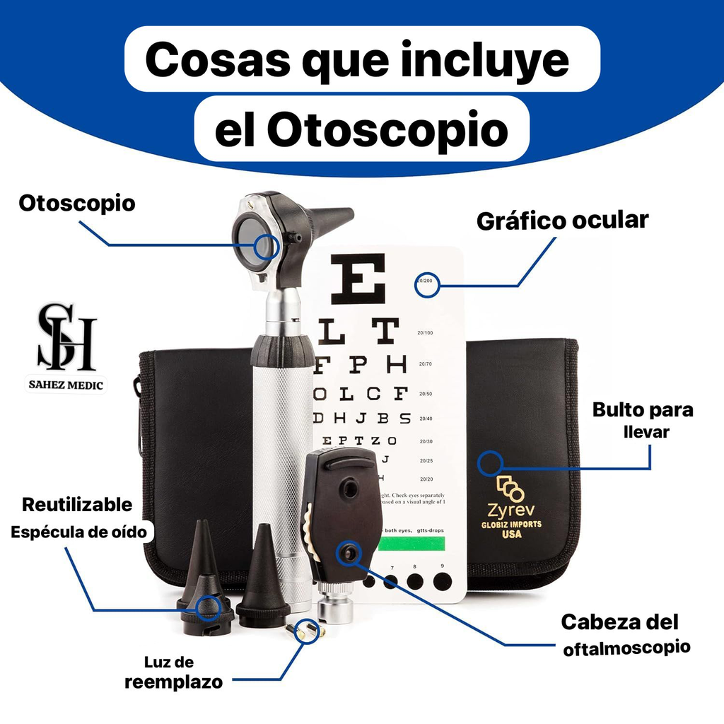equipos profesionales - Otoscopio 2 en 1 2