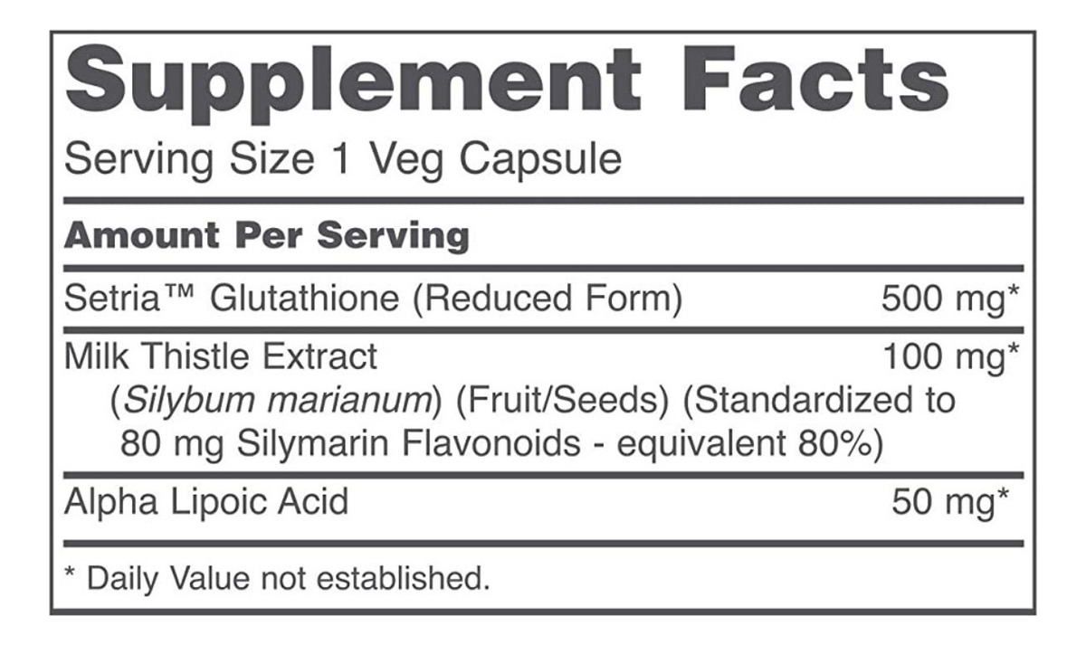 Salud y Equipamiento Médico - Glutation 60 Cap Protocol 1