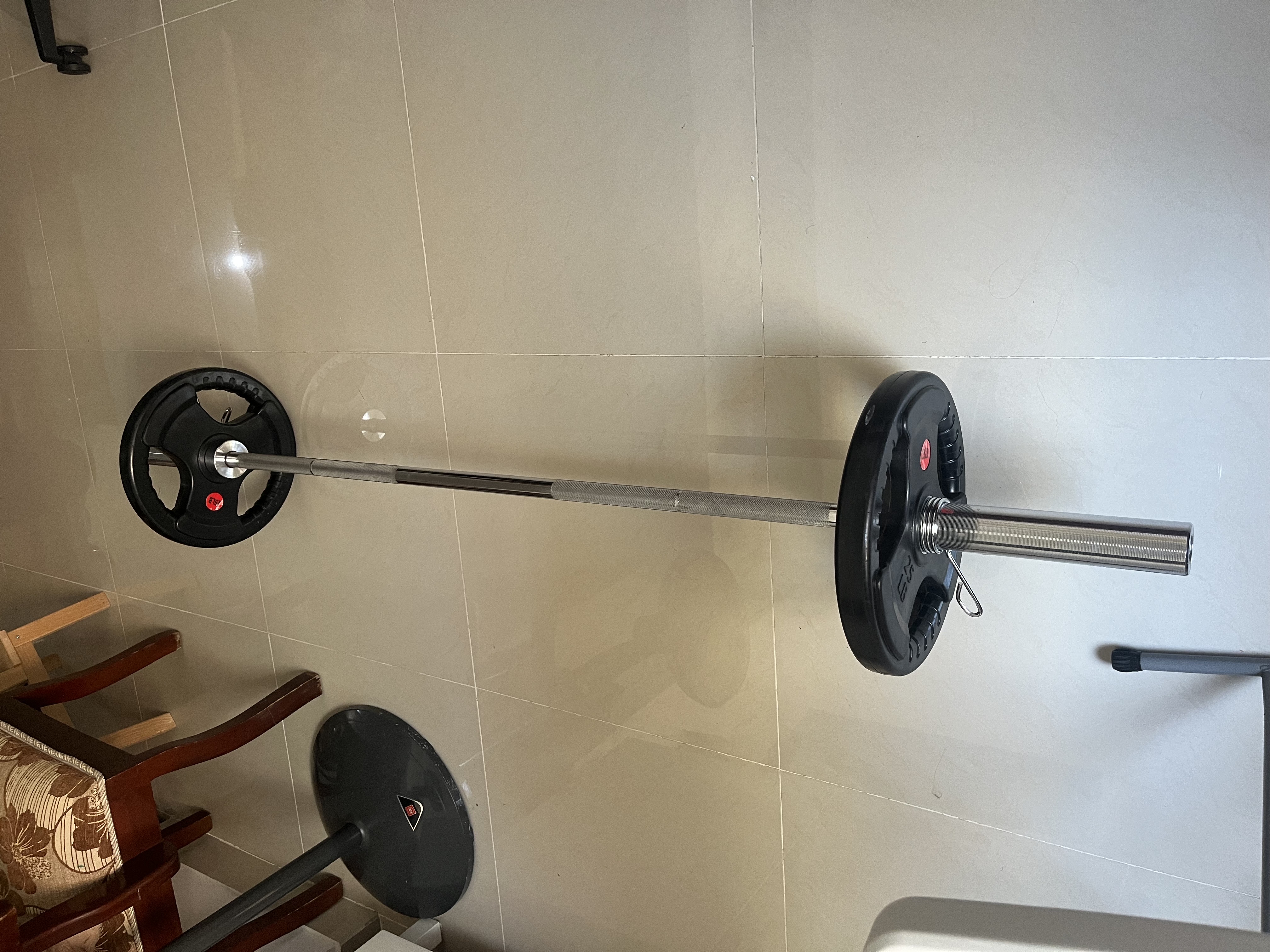 deportes - Pesas-Discos-Barra. Gym en casa! 1