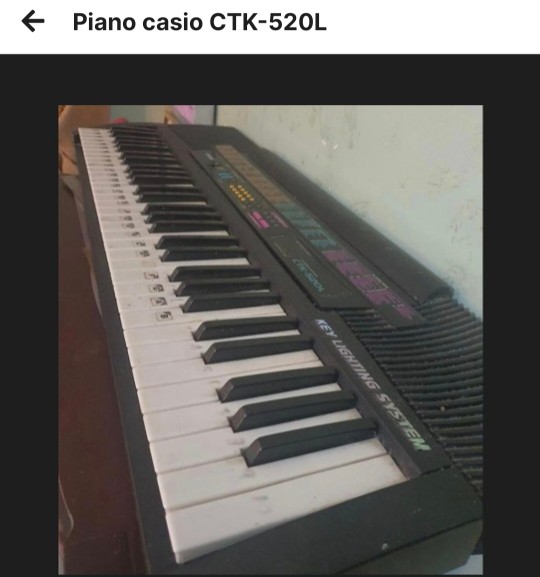 instrumentos musicales - Piano teclado casio