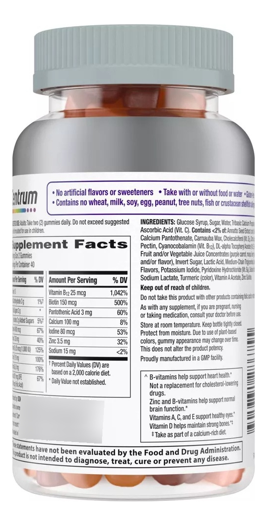 Salud y Equipamiento Médico - Centrum Multi Gummies Women 50+ 1