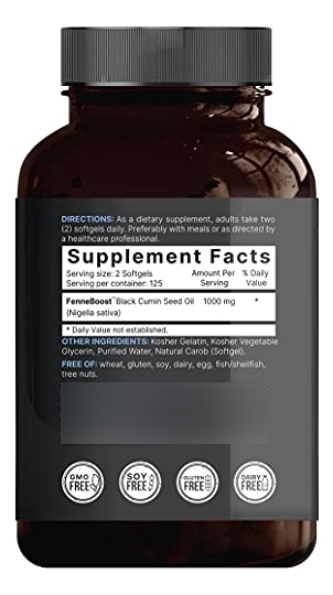 Salud y Equipamiento Médico - Aceite De Semilla Negra Prensado En Frio 3,000 Mg 3