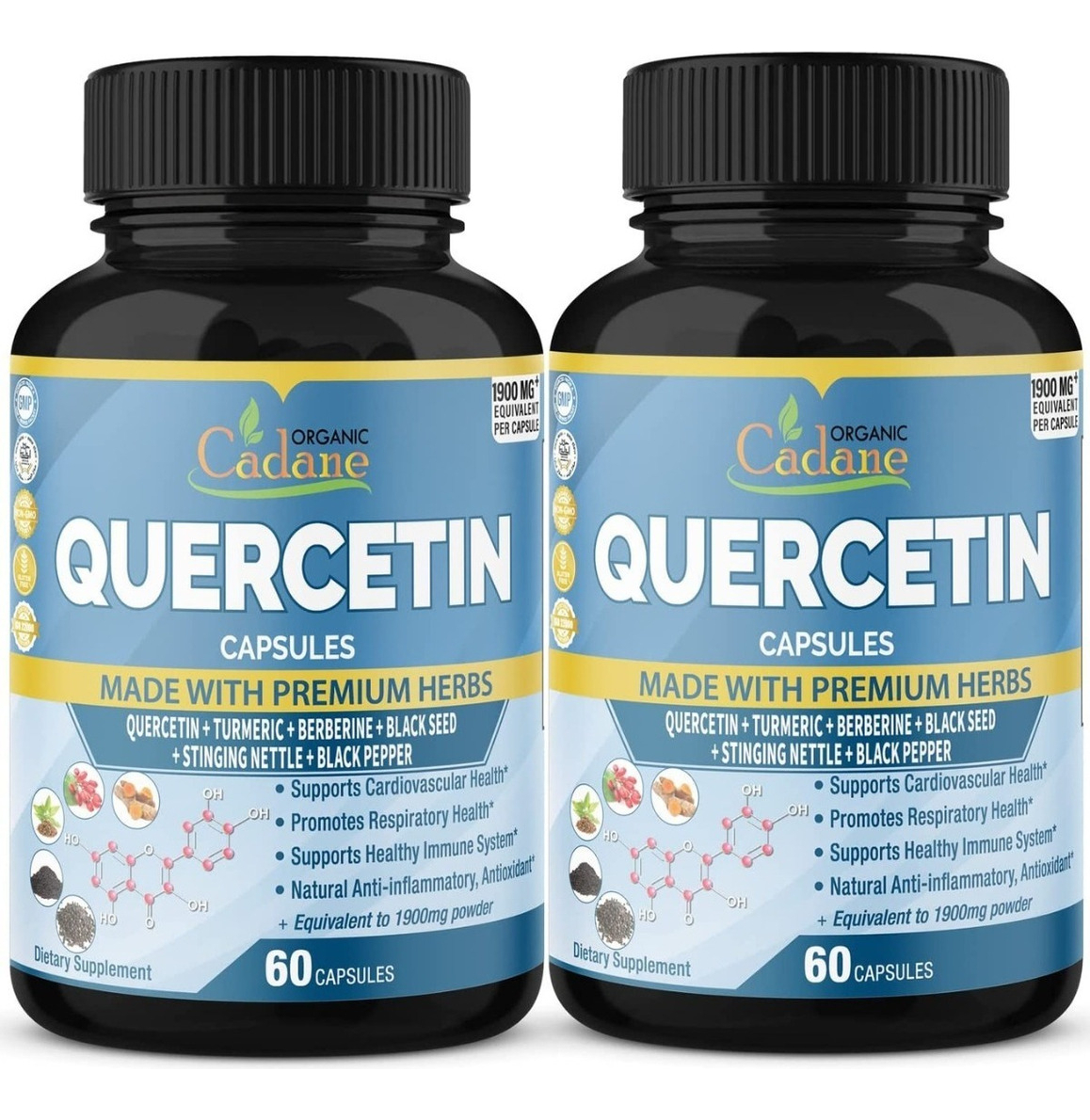 Salud y Equipamiento Médico - Quercetina Organic Cadane Pack 2