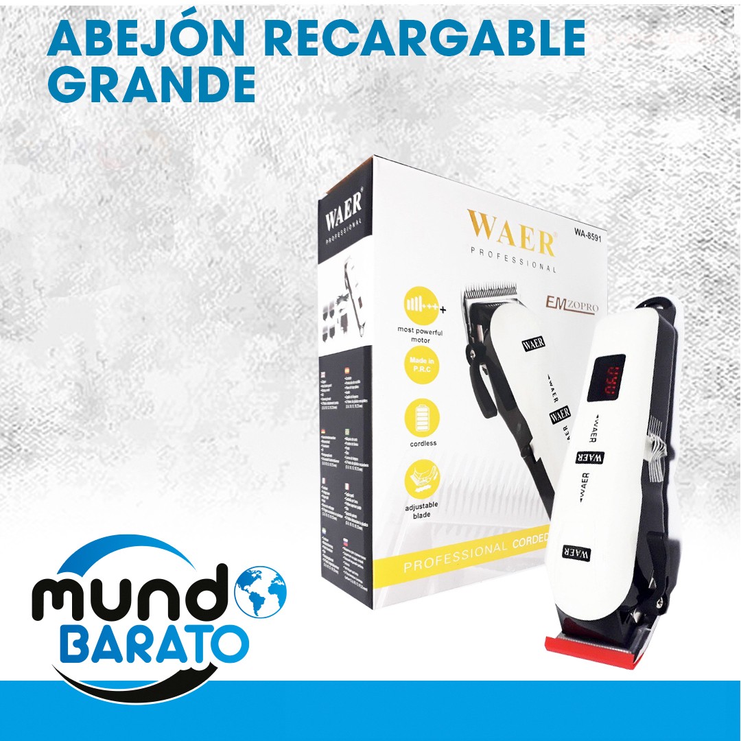 salud y belleza - Abejon Waer Grande INALAMBRICO Profesional Con Accesorios Recargable 1