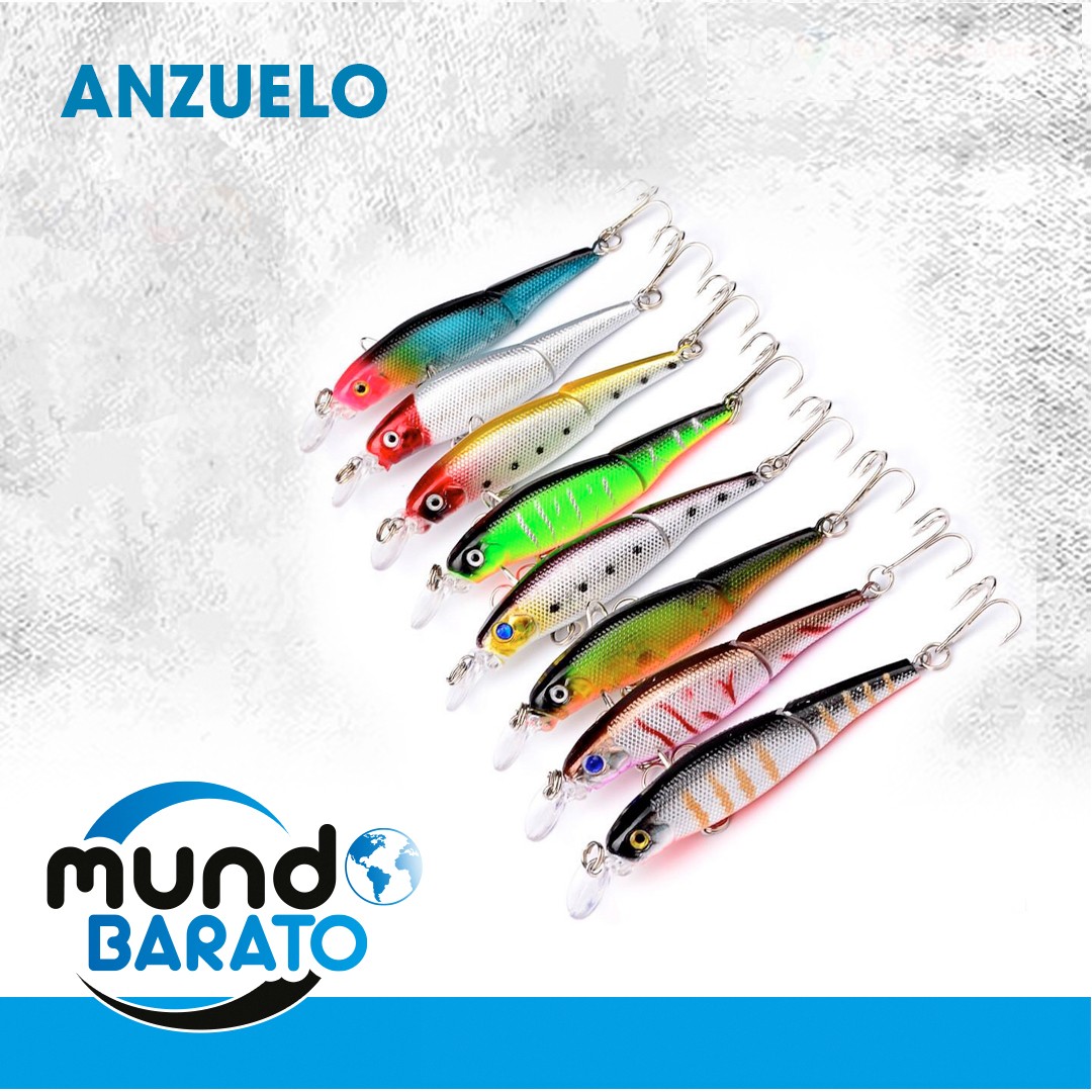 deportes - Señuelo Para Pesca Luminosos Coloridos Cebo Anzuelo Caña de Pescar Vara 0