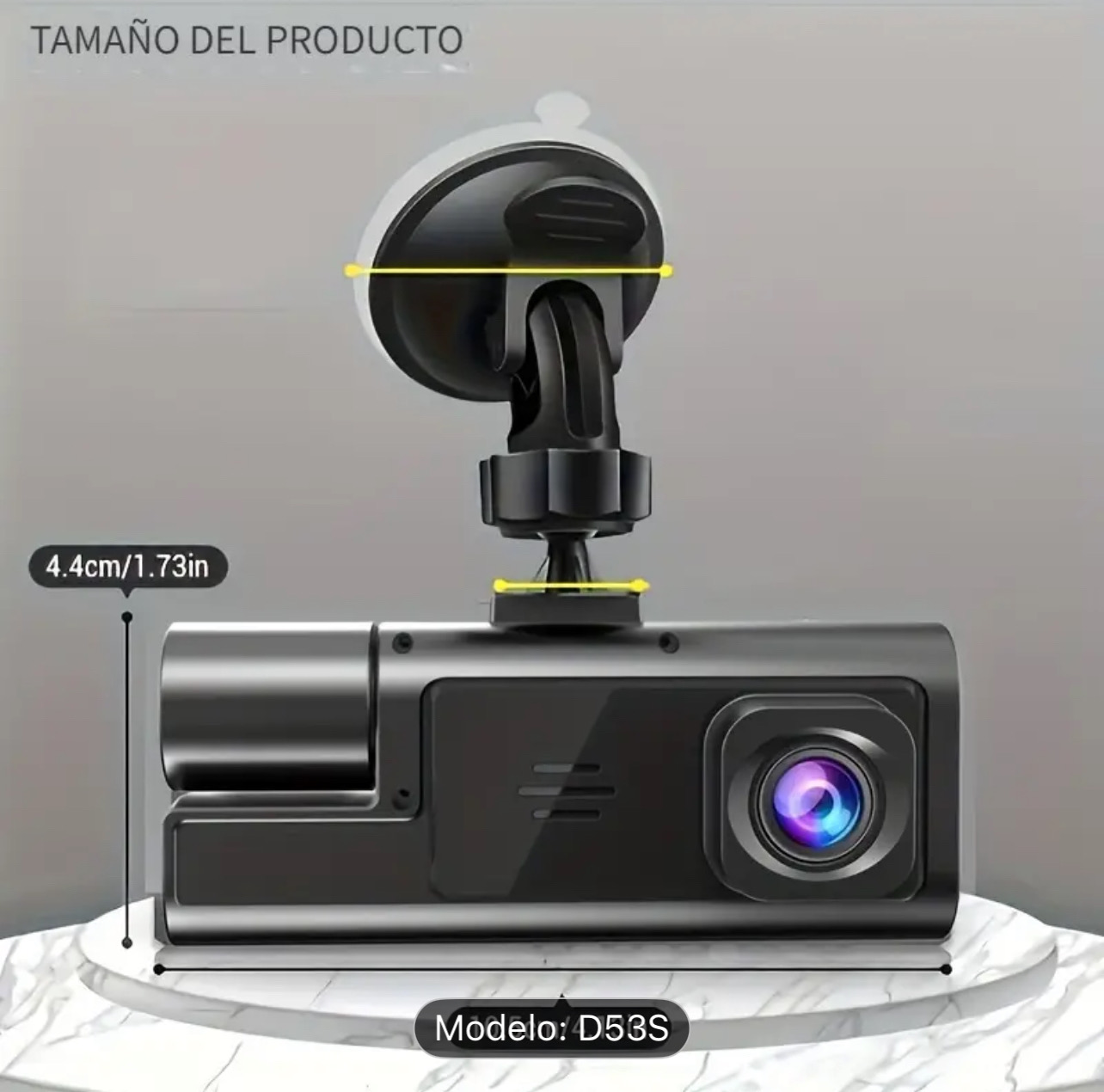 camaras y audio - Cámara para auto con lente dual frontal e interior. 1