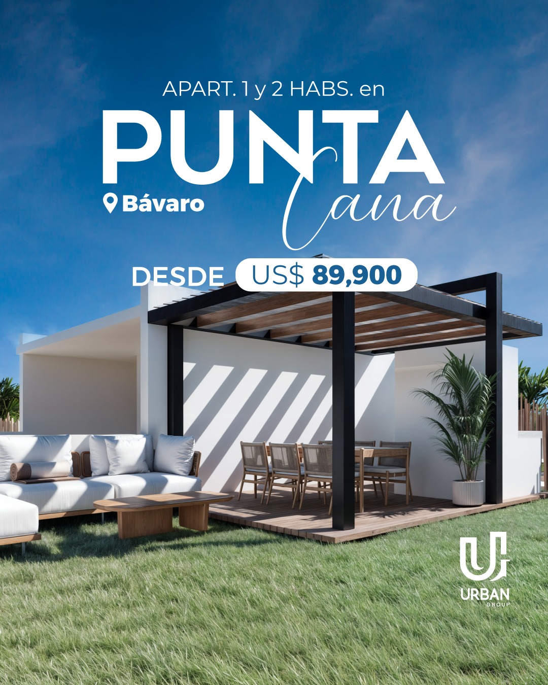 casas vacacionales y villas - APARTAMENTOS DE 1 Y 2 HABITACIONES EN PUNTA CANA. 9