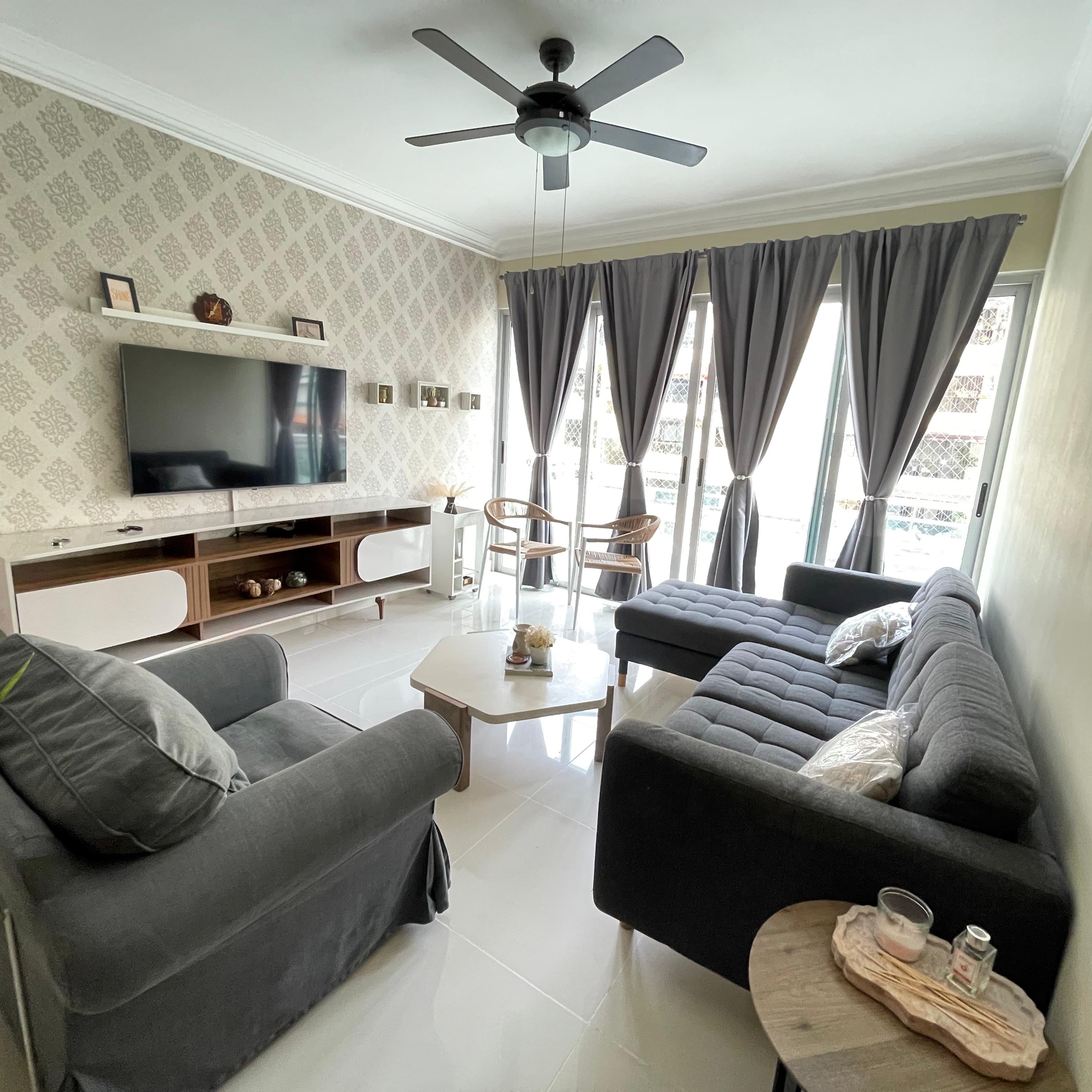 apartamentos - Apartamento amueblado en alquiler en Evaristo Morales 