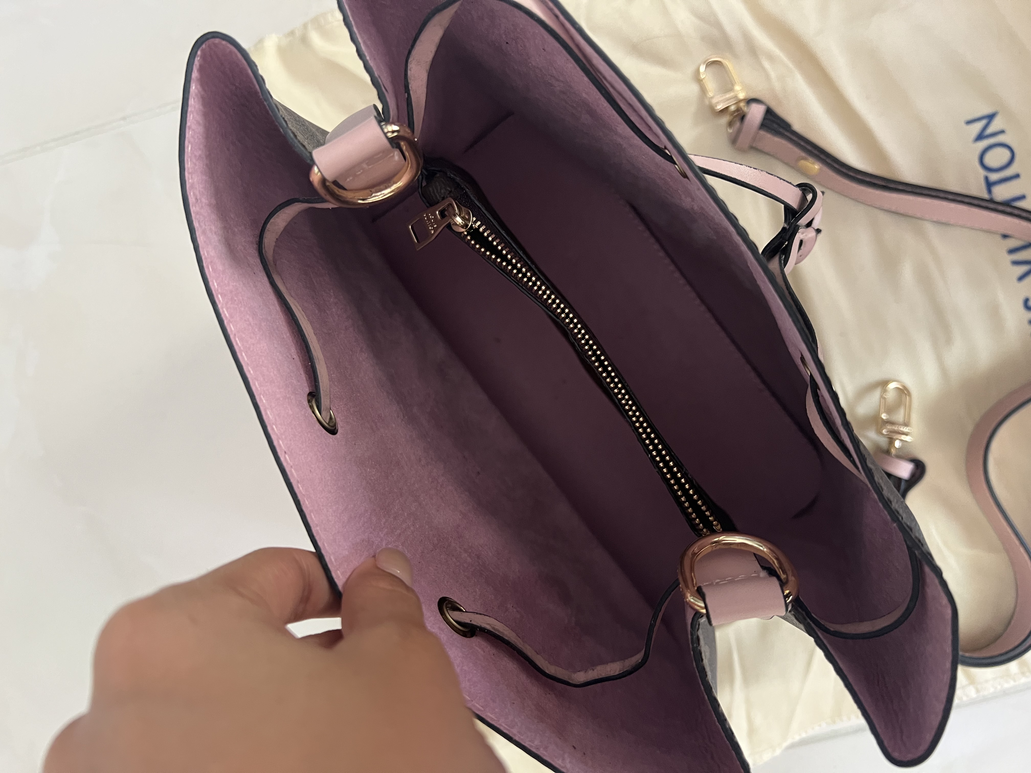 carteras y maletas - Bolso Louis Vuitton NeoNoe rosa  7