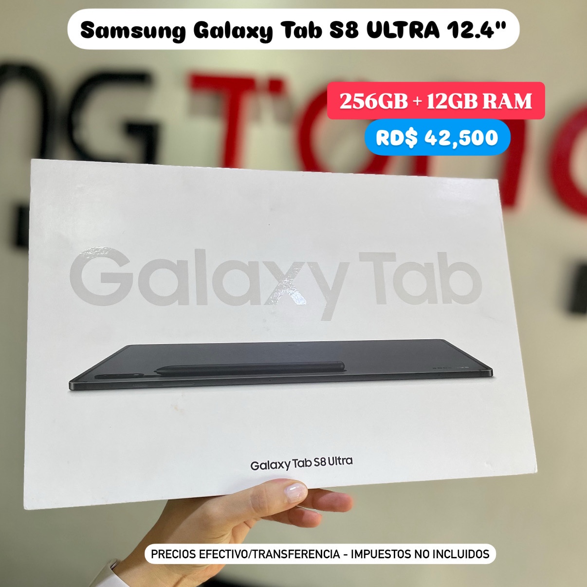 celulares y tabletas - Samsung Galaxy Tab S8 Ultra 256GB 12GB RAM 12.4" SELLADA OFERTA 0
