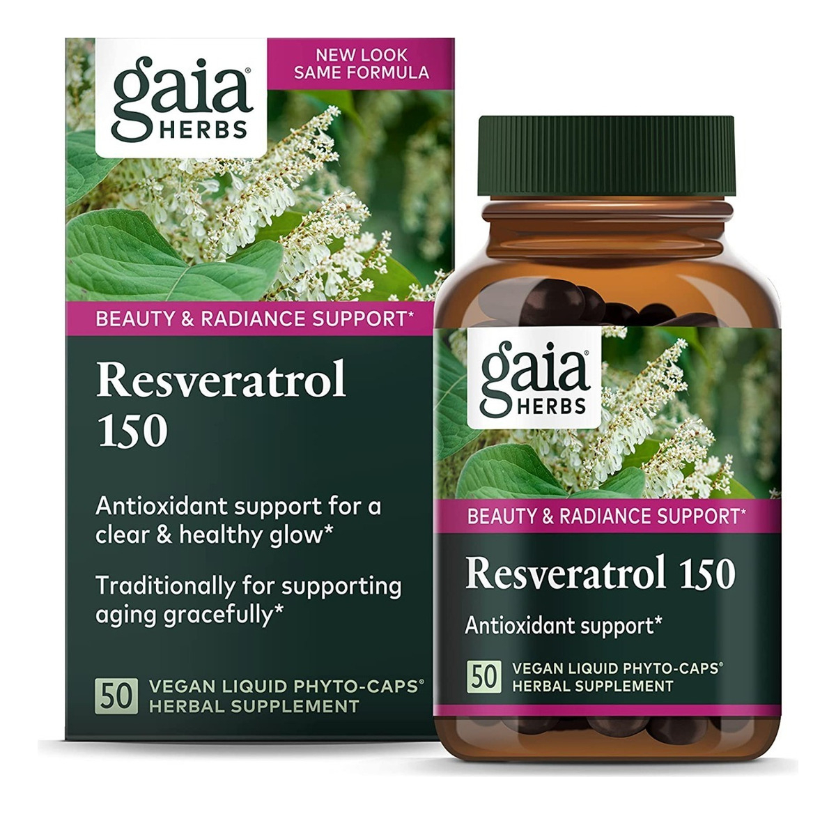 Salud y Equipamiento Médico - Resveratrol 150 Caps Gaia Herbs