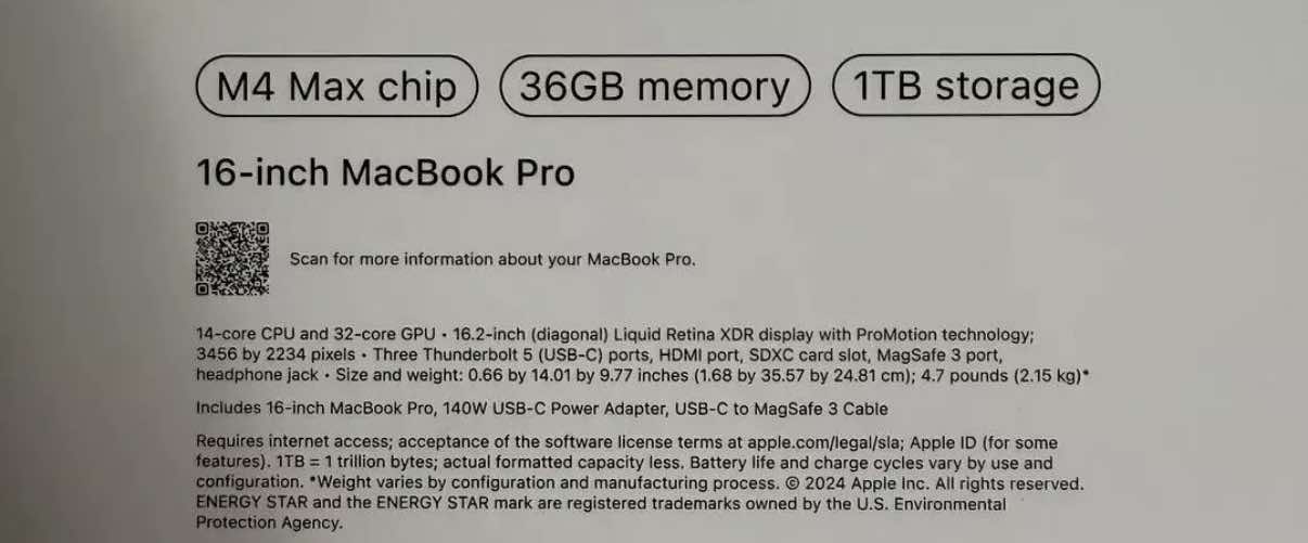 computadoras y laptops - MACBOOK PRO M4 MAX 16" 1TB SSD 36GB RAM OFERTA 1