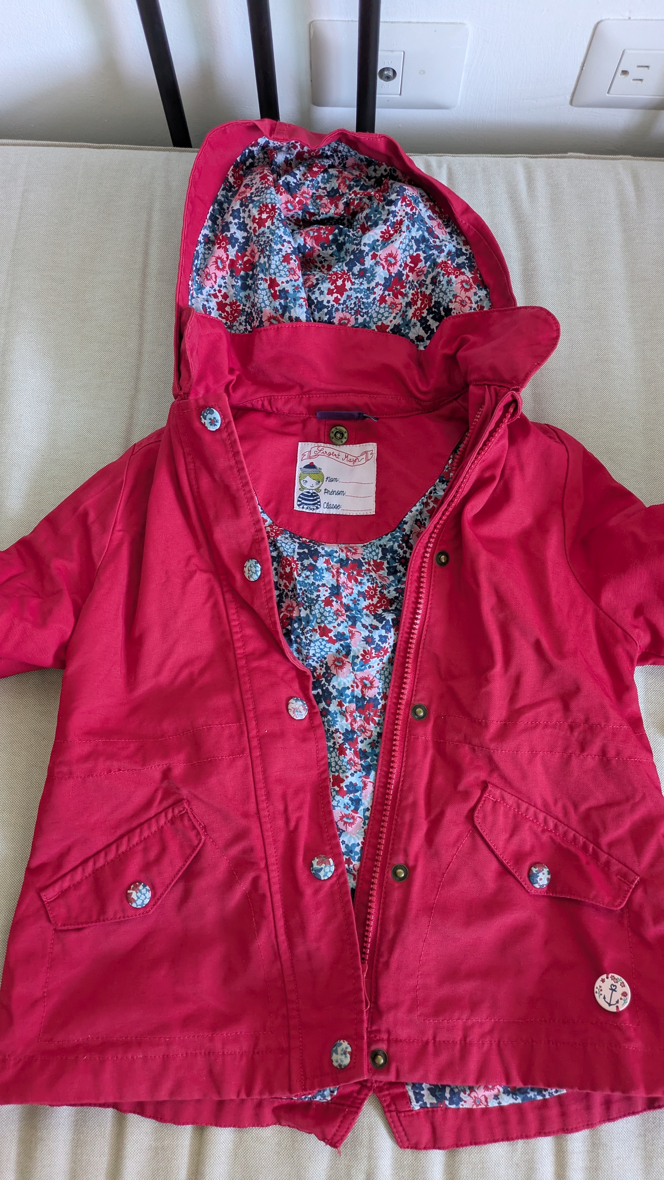 ropa y zapatos - chaqueta con forro Sergent Major roja
