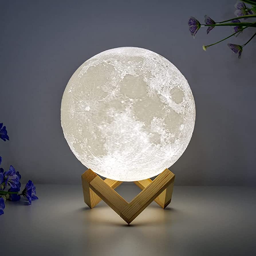 decoración y accesorios - Lampara Luna 3D Satelite Luz recargable  1