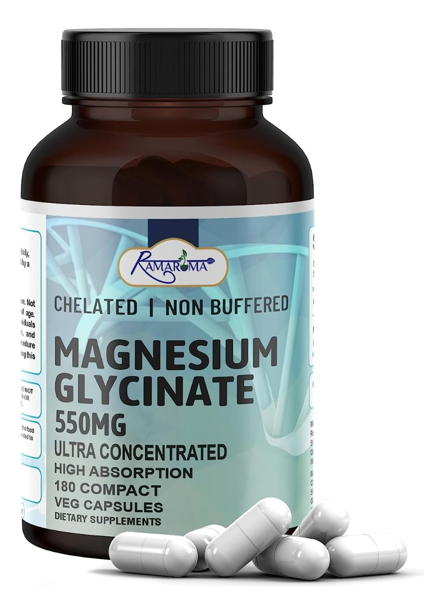 Salud y Equipamiento Médico - Glicinato De Magnesio 180 Caps 0