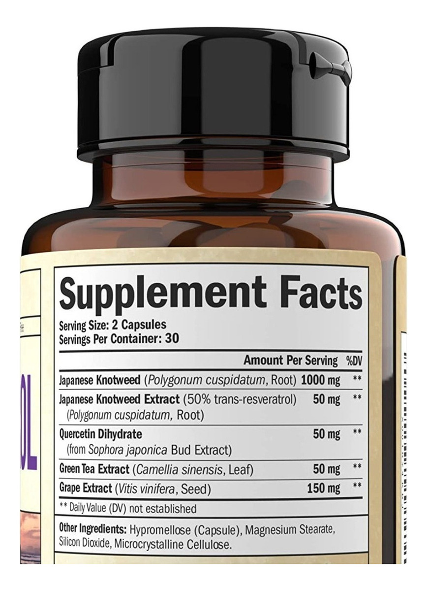 Salud y Equipamiento Médico - Resveratrol 60 capsulas Vimerson Heal 1