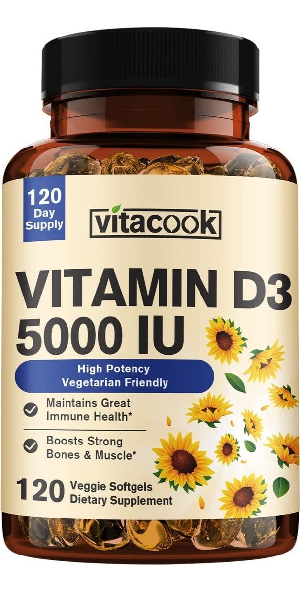 Salud y Equipamiento Médico - Vitamina D3 5000 Iu Vitacook - Unidad 0