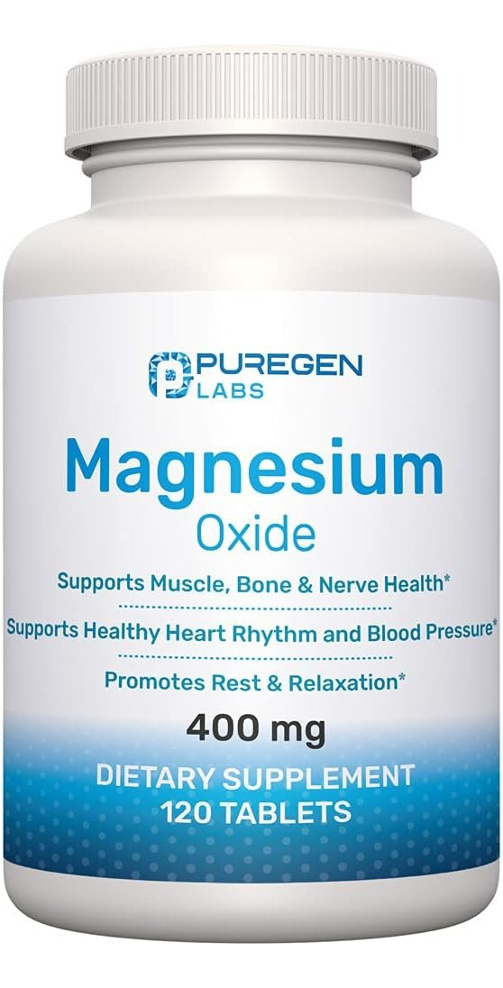 Salud y Equipamiento Médico - Oxido Magnesio 400 mg 120 Tabletas - Unidad