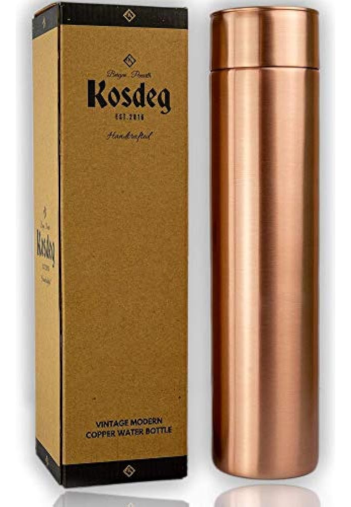 Salud y Equipamiento Médico - Botella De Agua De Cobre Kosdeg De 34 Oz, Diseño Moderno Y 0