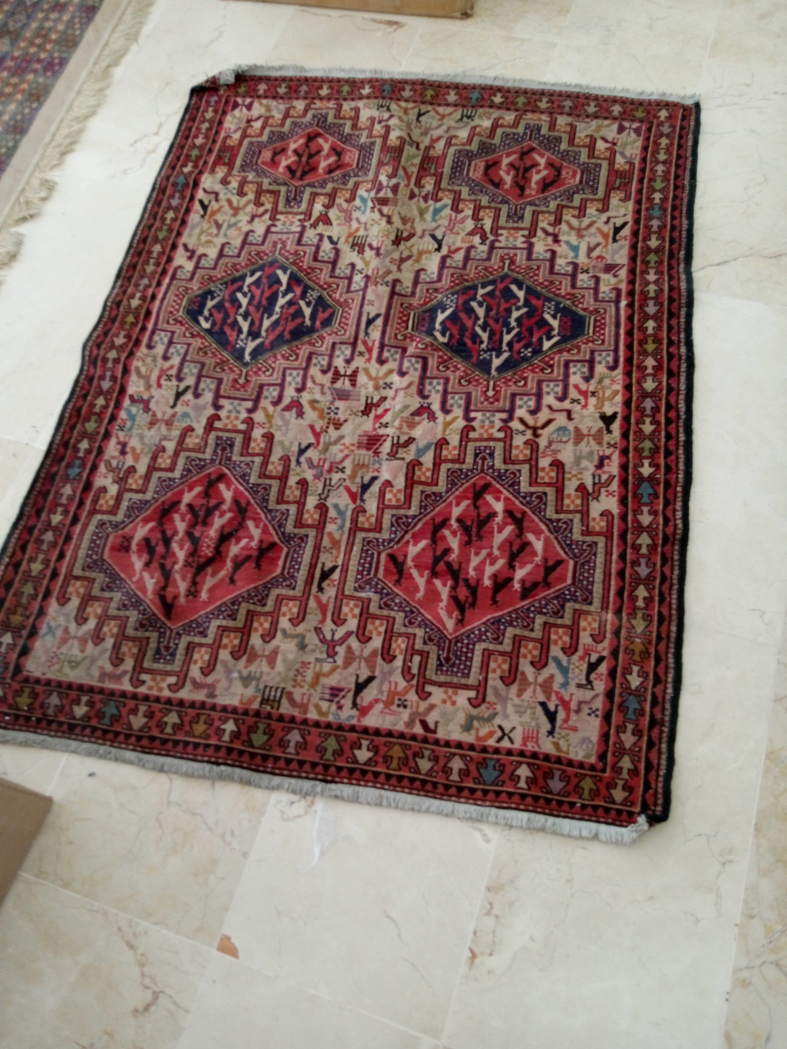 decoración y accesorios - Alfombra oriental de lana