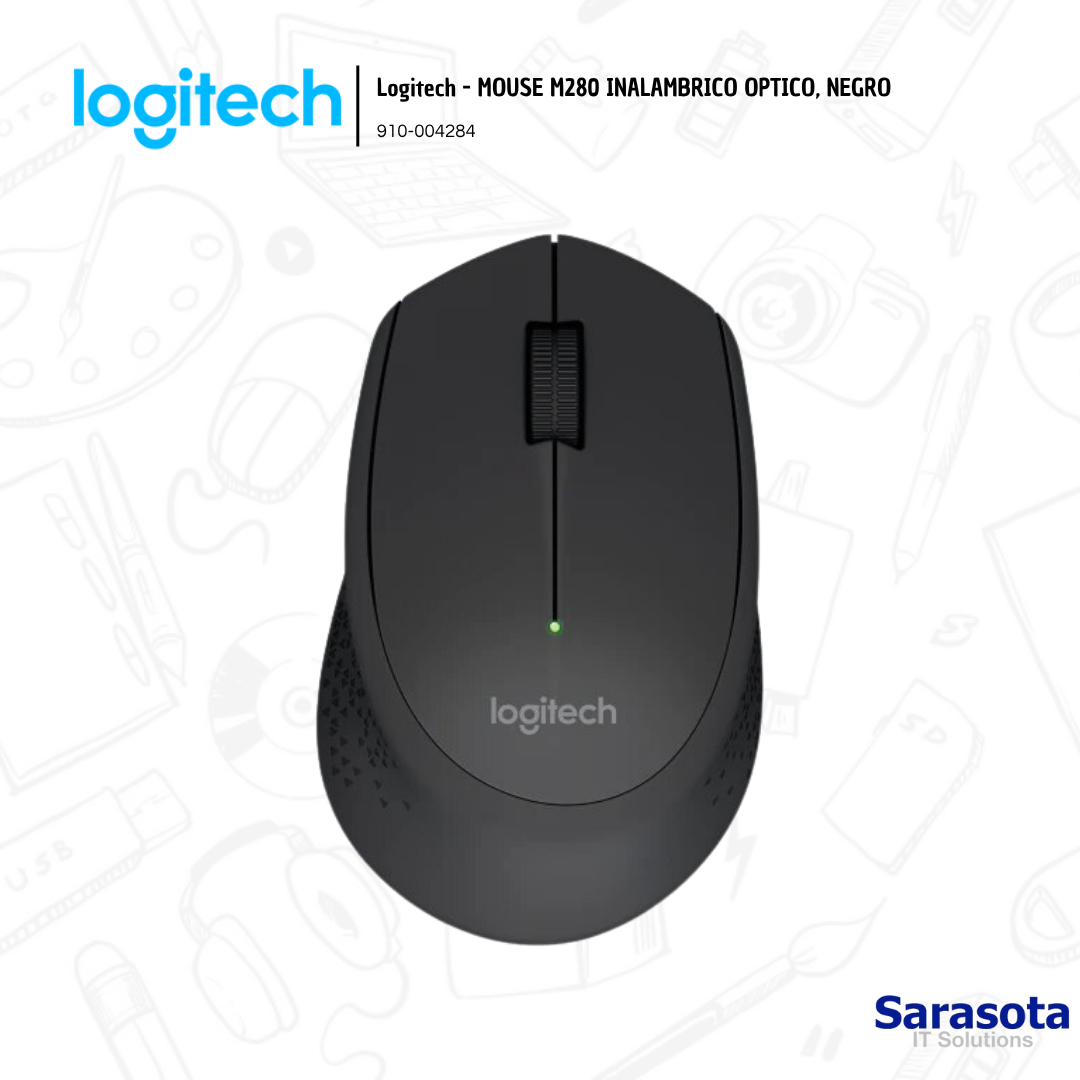 accesorios para electronica - Logitech - MOUSE M280 INALAMBRICO OPTICO, NEGRO 0