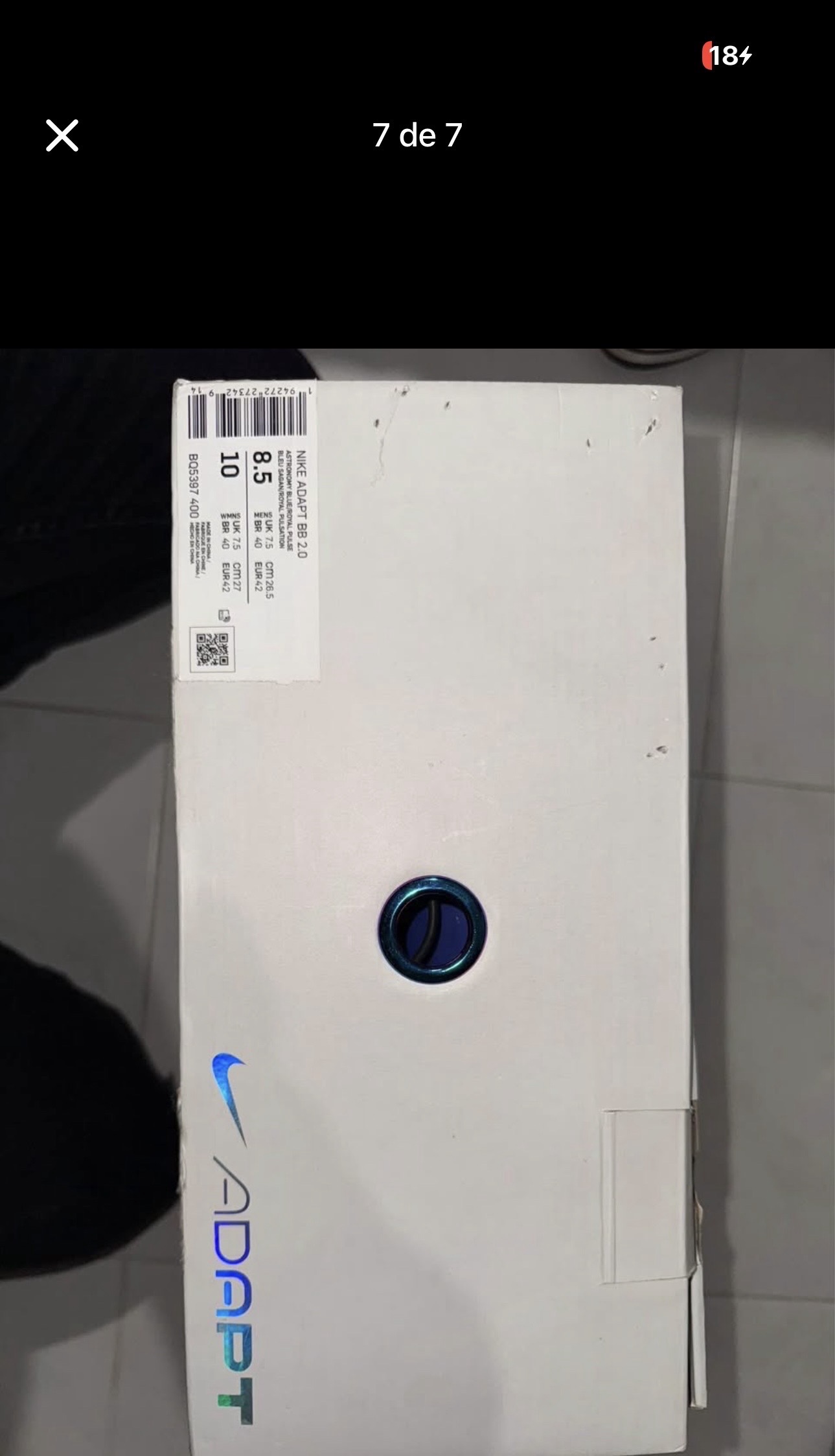 zapatos para hombre - nike adapt 2.0 size 8.5 6