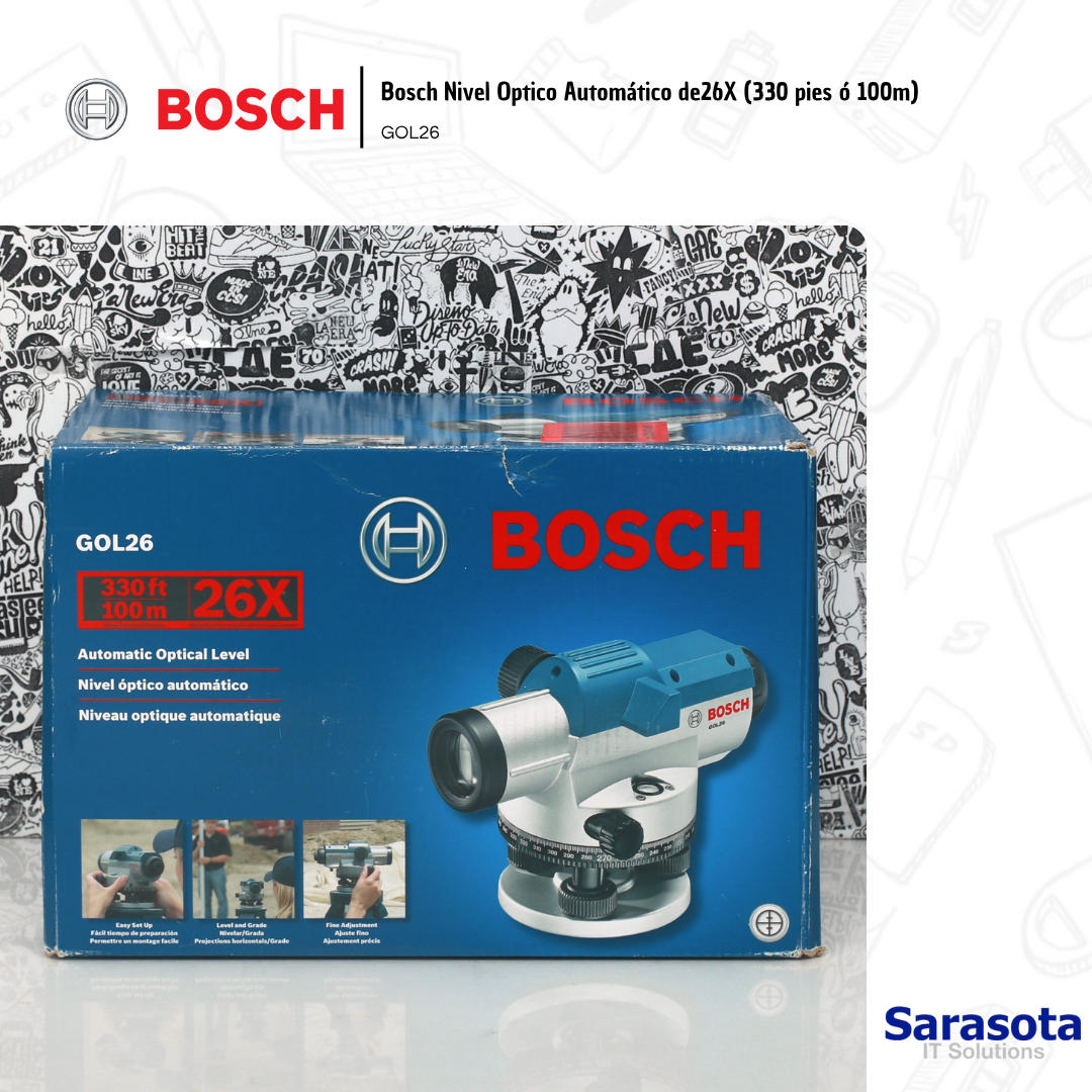 accesorios para electronica - Bosch Nivel Optico Automático de26X 330 pies, 100m