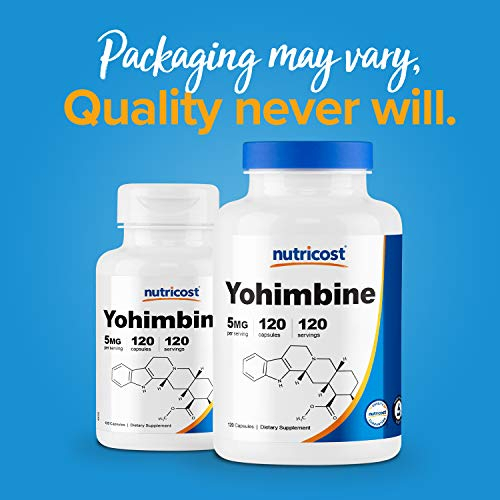 Salud y Equipamiento Médico - Nutricost Hcl 5 Mg, 120 Capsulas Yohimbina Fuerza Extra 3
