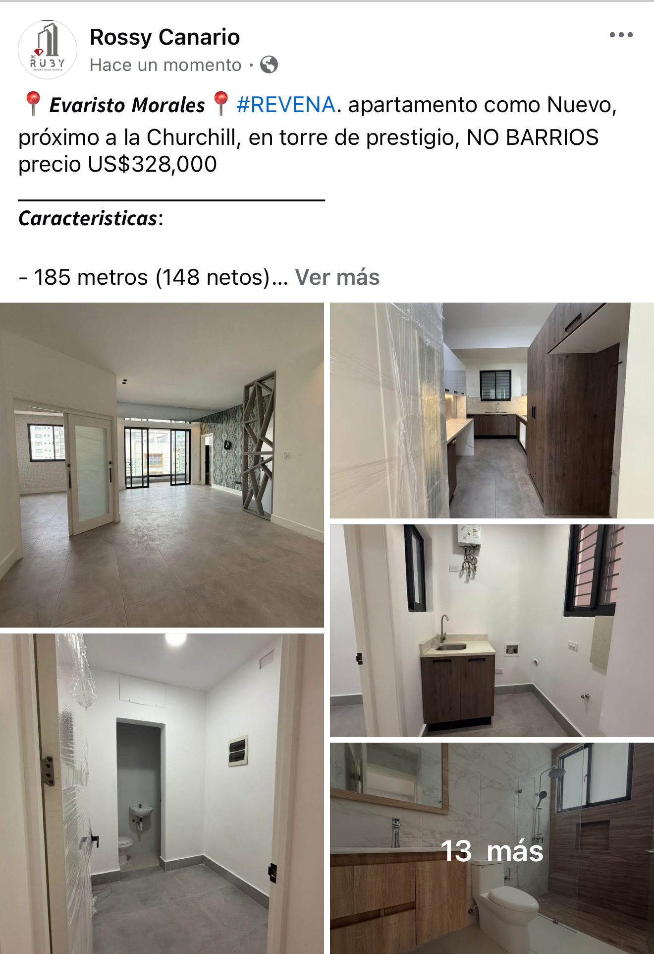 apartamentos - Apt. En venta en Urb. Real 191 mts2 168 mts2 neto  7