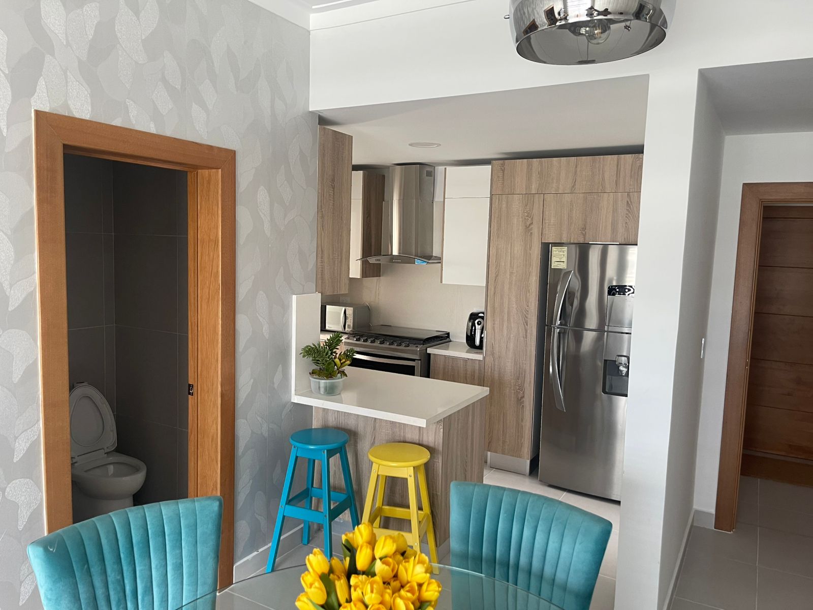 apartamentos - Apartamento en alquiler amueblado en Evaristo Morales  3