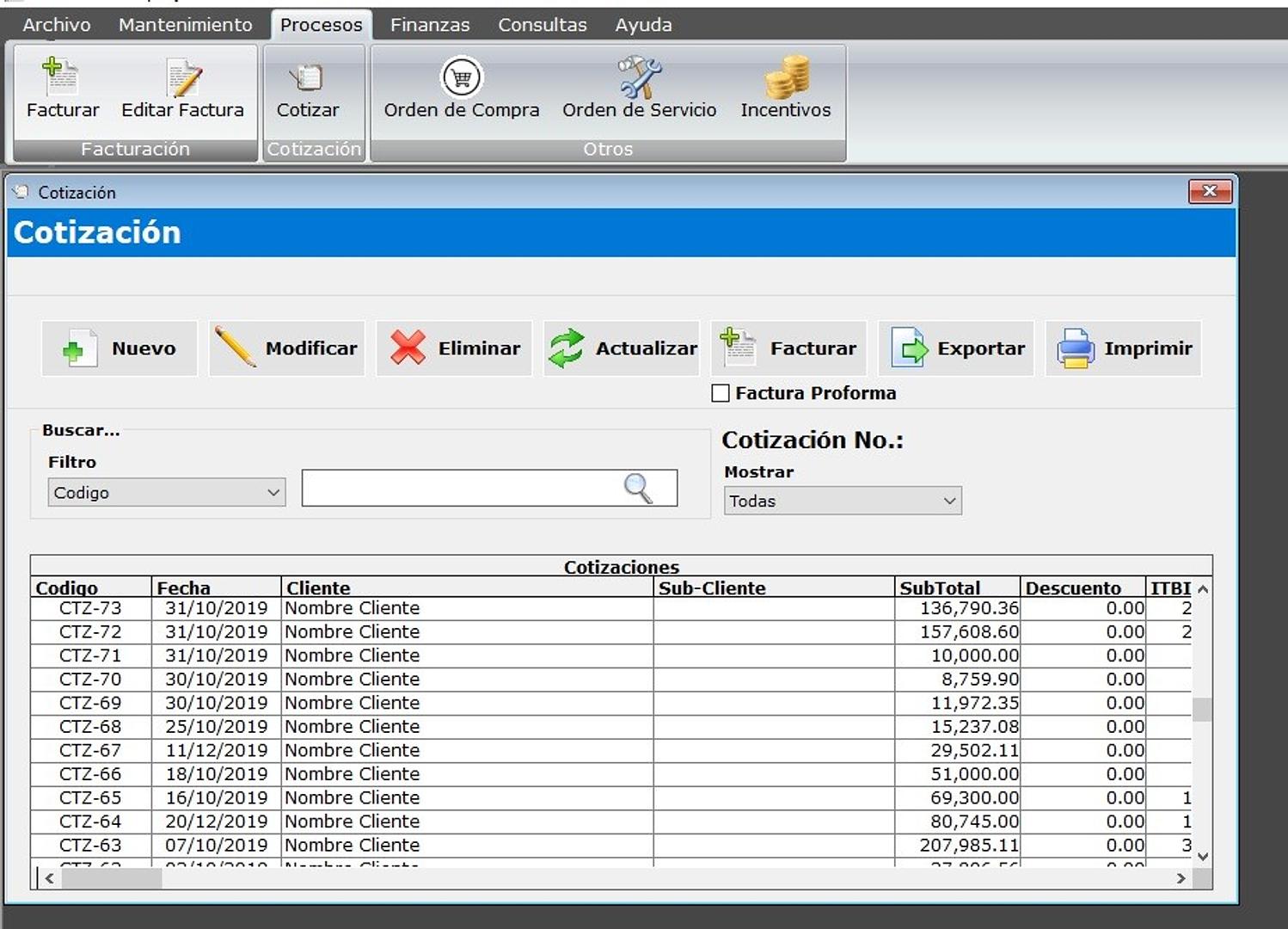 servicios profesionales - Programa (Software) de Facturación punto de venta 7