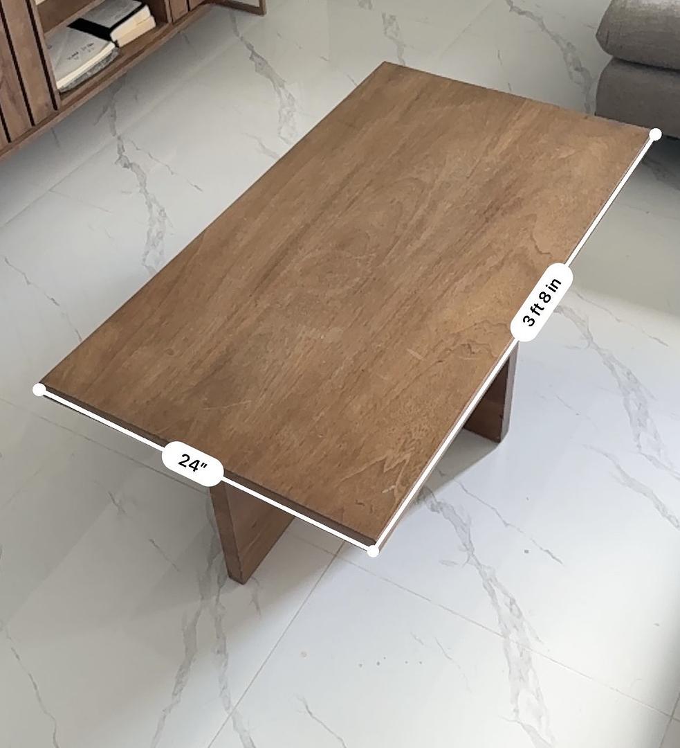 muebles y colchones - Se vende mesa rectangular de madera en RD$8,000 4