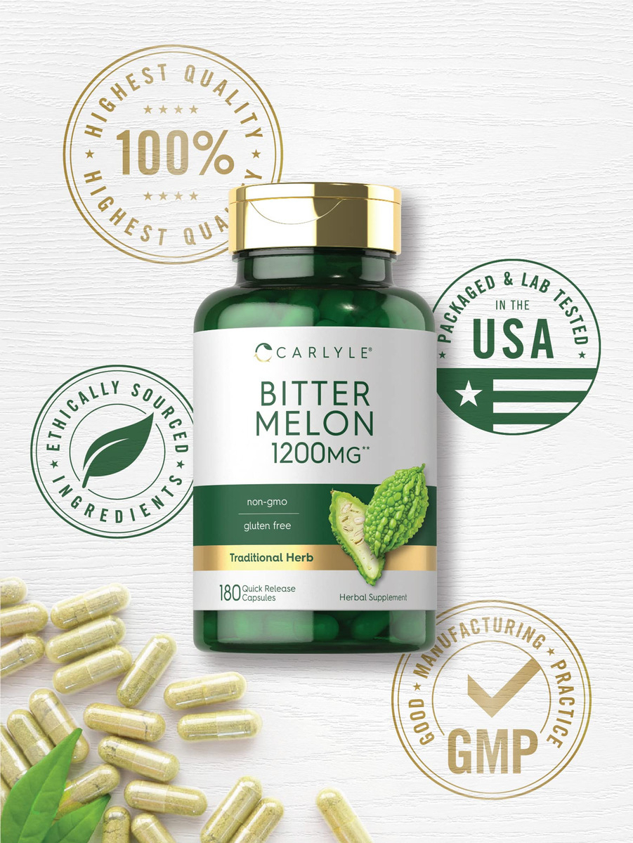 Salud y Equipamiento Médico - Capsulas De Melon Amargo 1200 Mg Carlyle 5