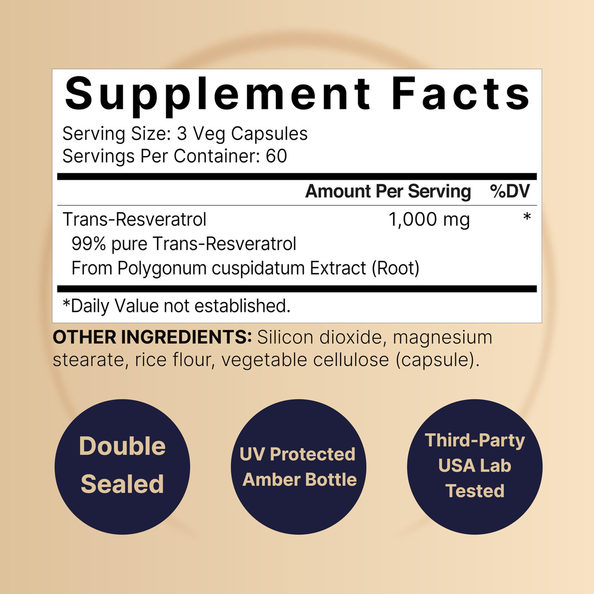 Salud y Equipamiento Médico - Suplemento De Resveratrol Naturebell 1000 Mg Por Porcion, 18 2