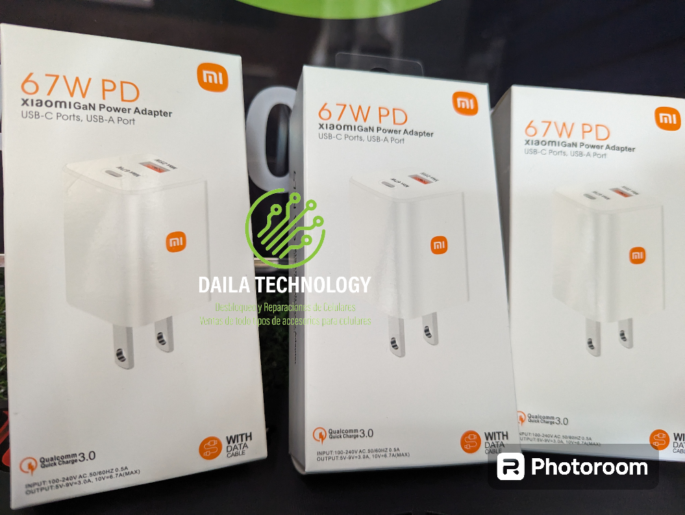celulares y tabletas - Cargadores xiaomi 67W