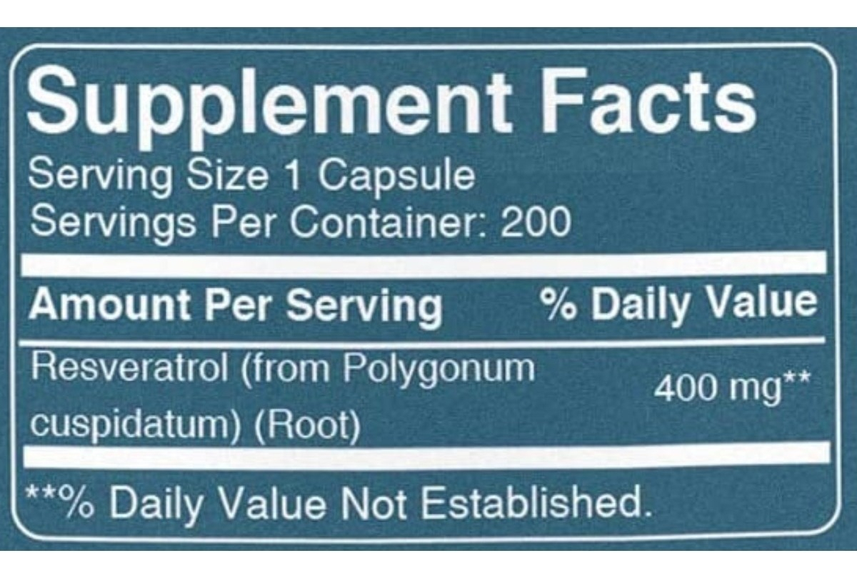 Salud y Equipamiento Médico - Earthborn Resveratrol 200 capsulas 1