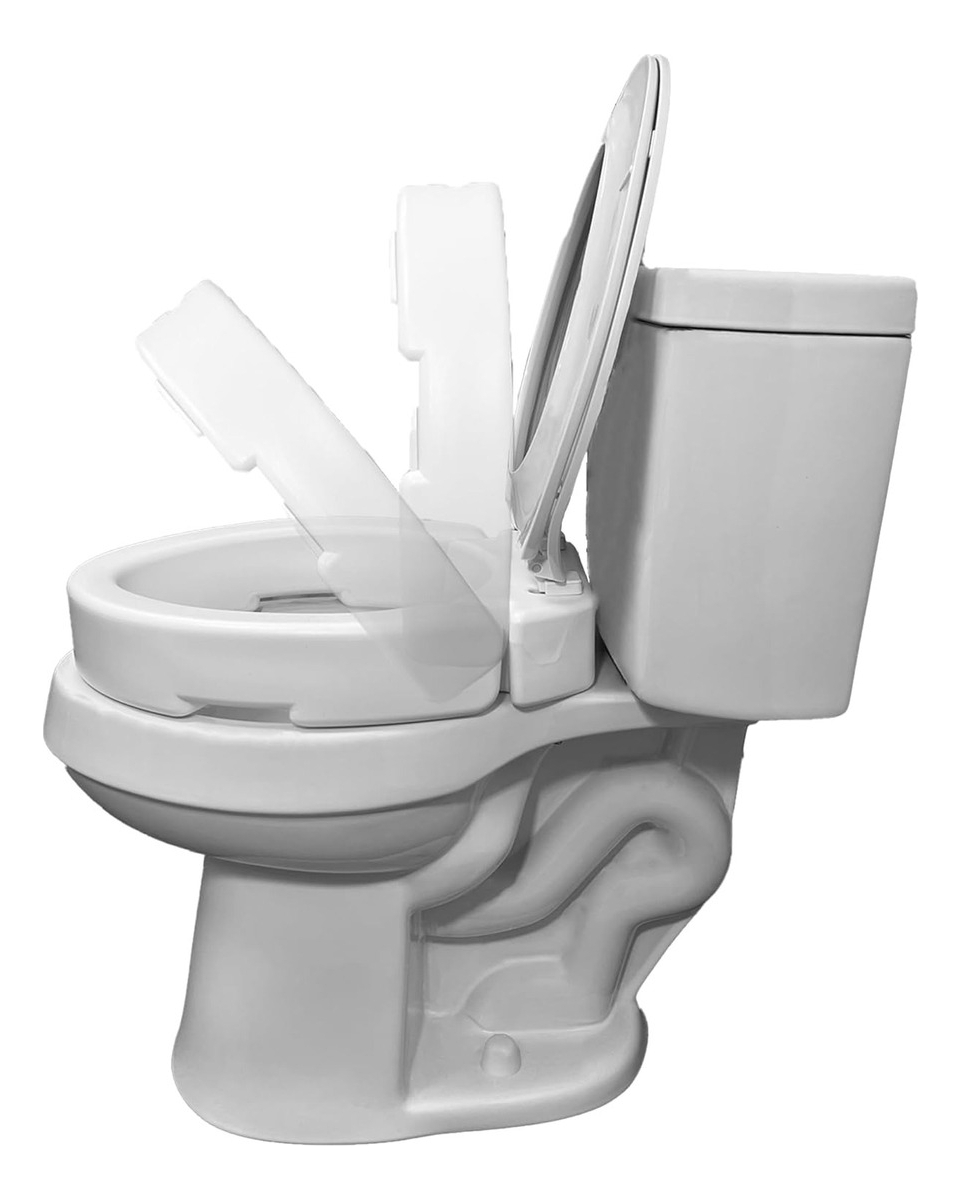 Salud y Equipamiento Médico - Elevador De Asiento De Inodoro Con Bisagras Redondas Carex,