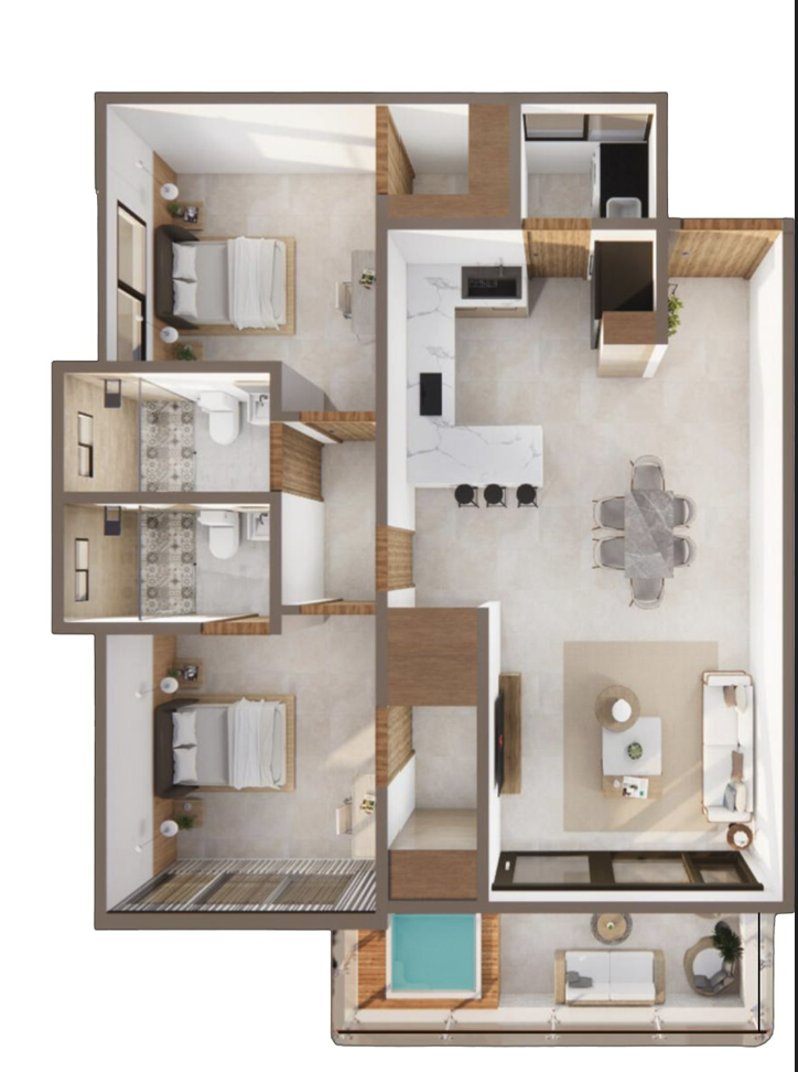 apartamentos - Exclusivo Proyecto de Apartamentos en Venta Punta  7