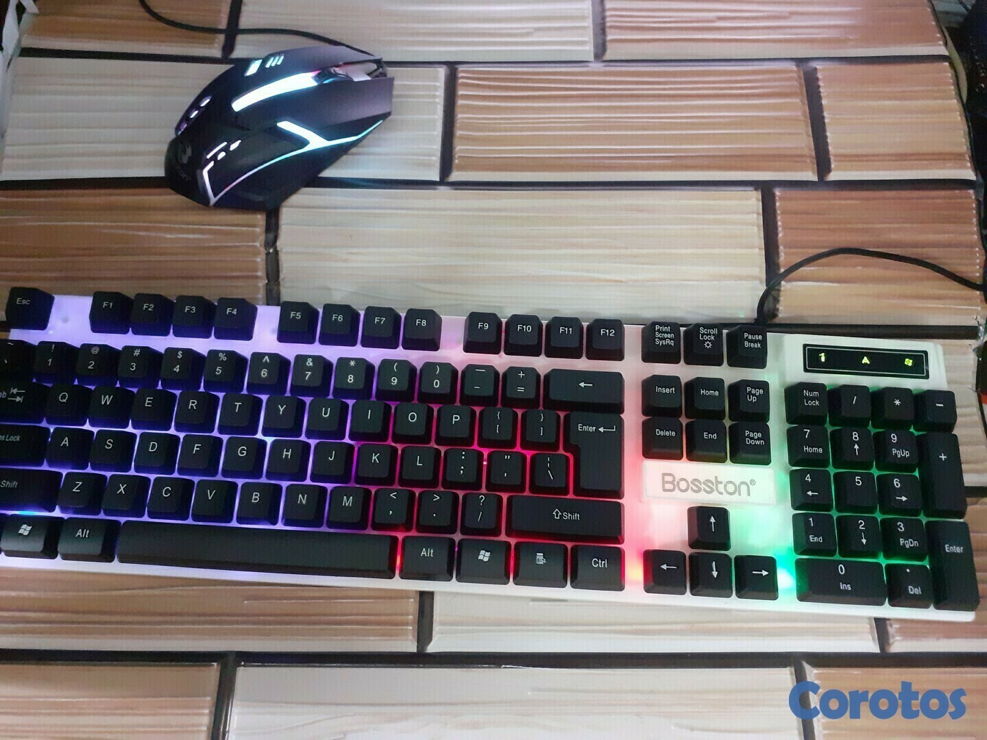 celulares y tabletas - Teclado y Mouse Gamer Bosston 8310 Retro iluminado 5