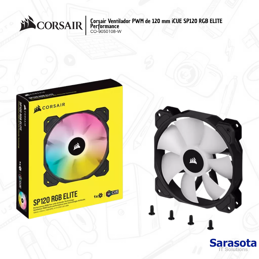 accesorios para electronica - Corsair Ventilador PWM de 120 mm iCUE SP120 RGB EL 2