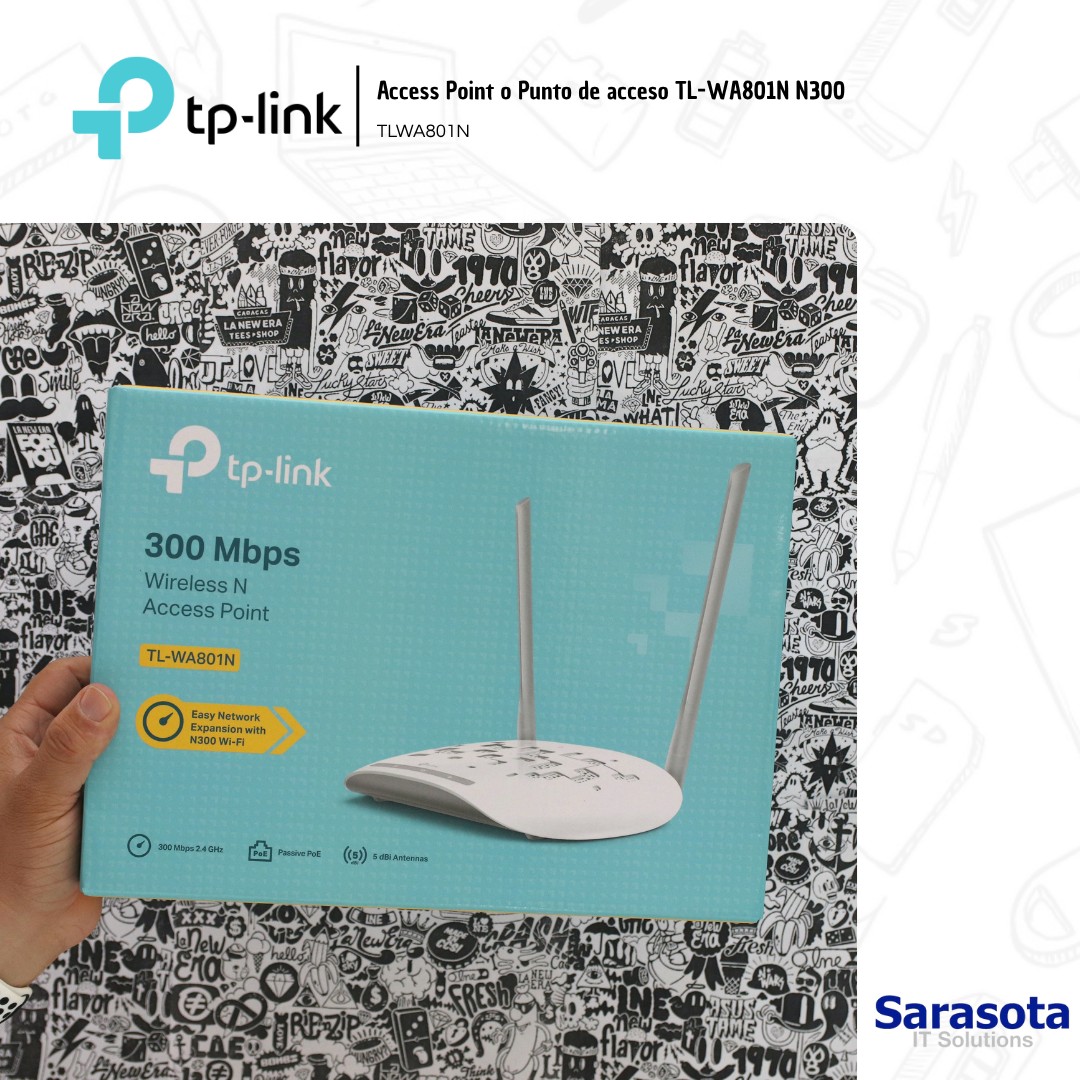 accesorios para electronica - TP-Link Access Point TL-WA801N N300 Poe 0