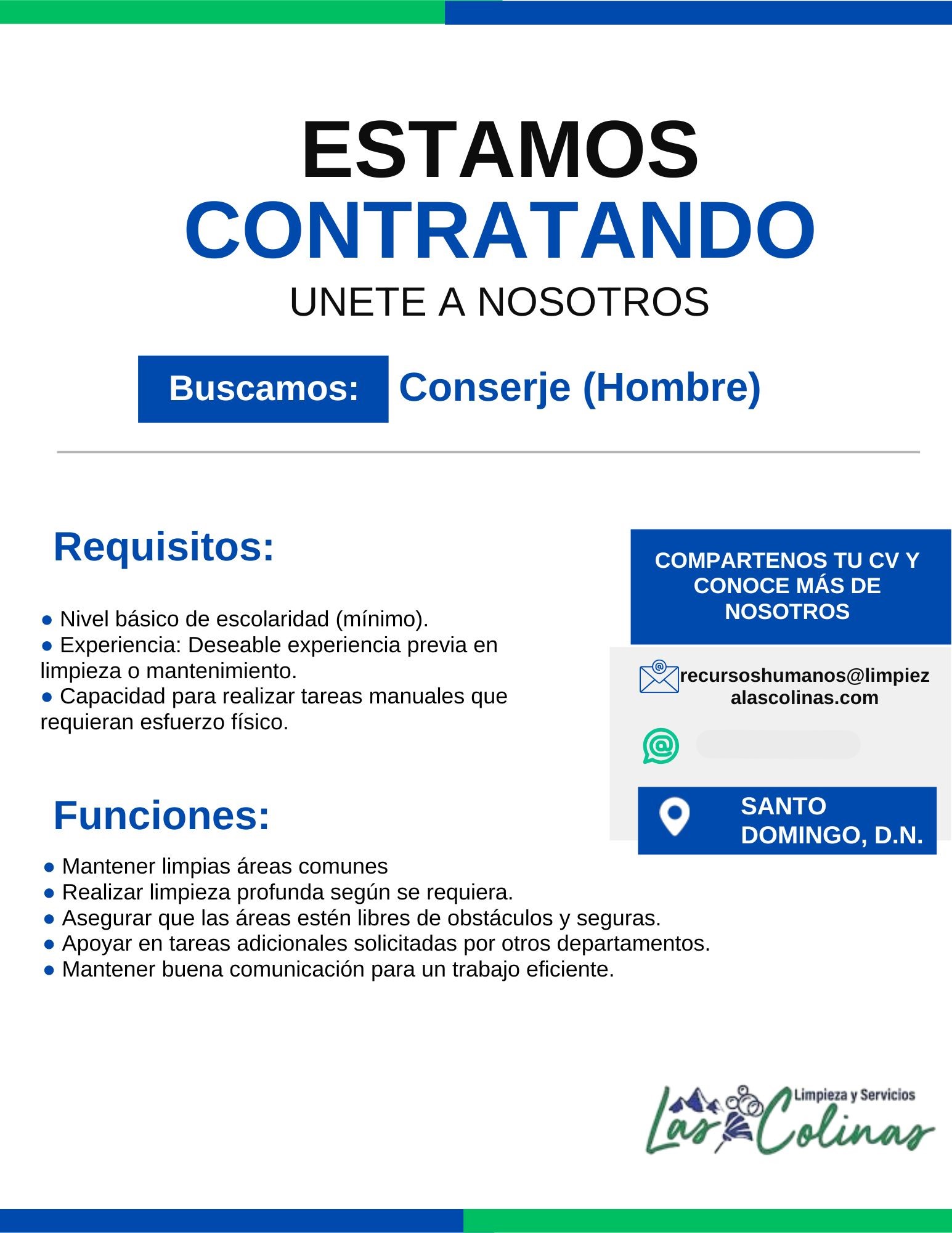 empleos disponibles - Conserjes (Hombre) 0