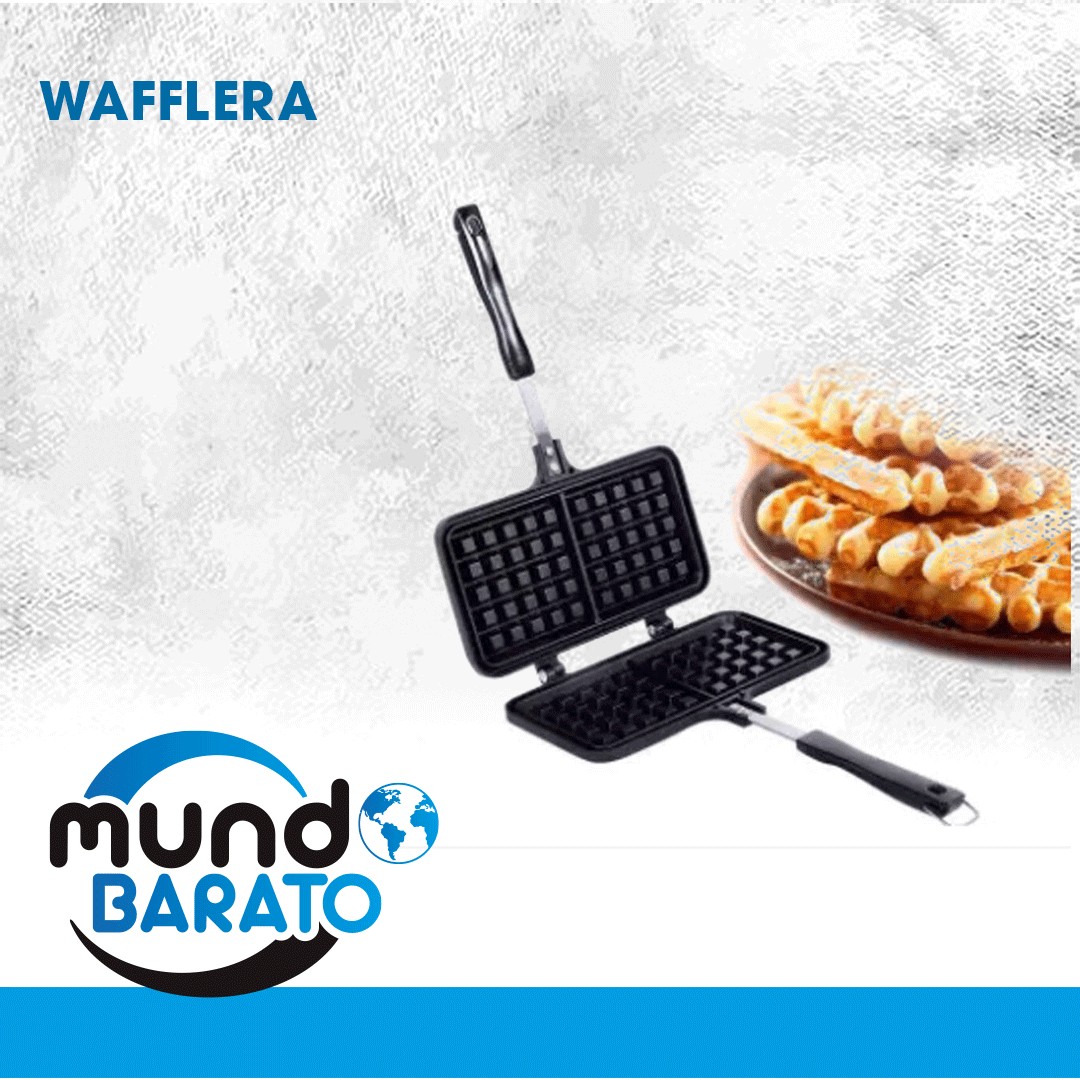 cocina - Wafflera Waffles pancakes gofres directo a la estufa, antiadherente waflera  0