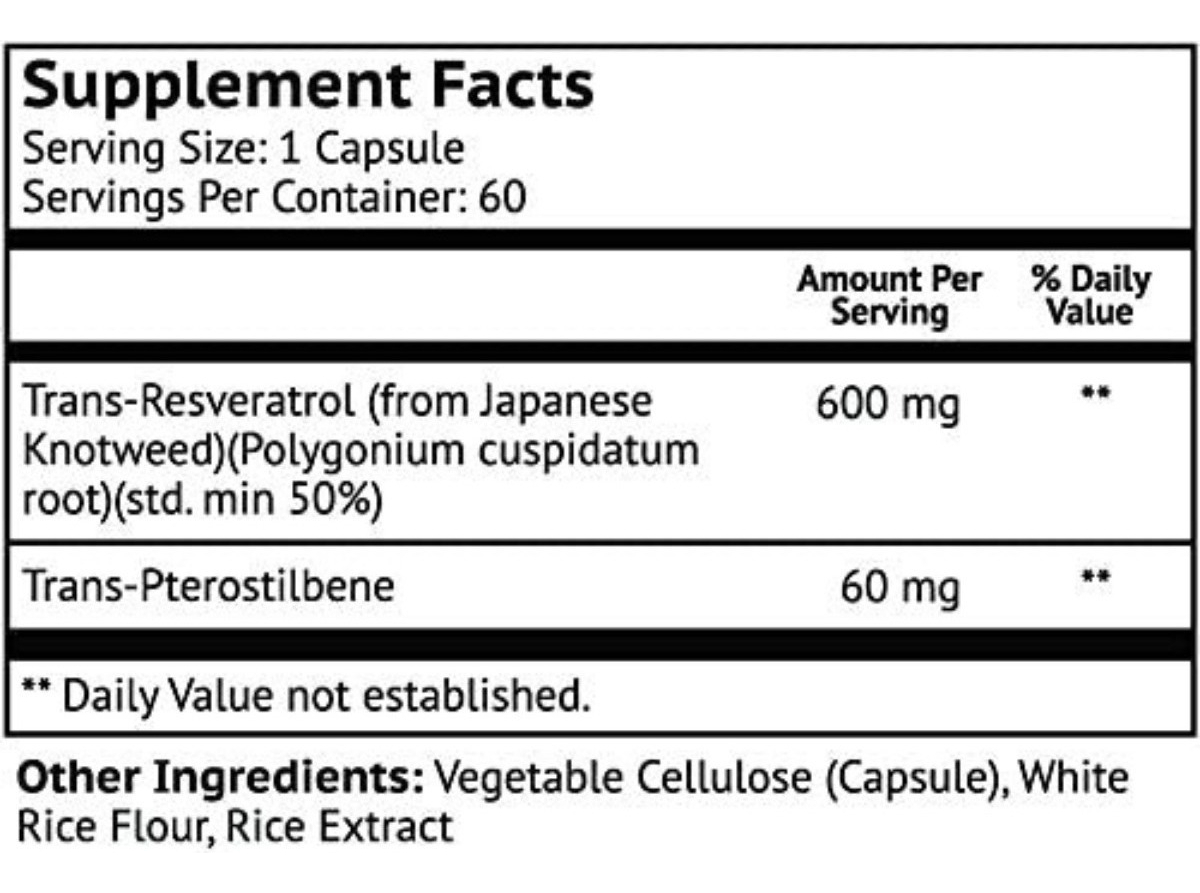 Salud y Equipamiento Médico - Resveratrol Y Pterostilbeno 1
